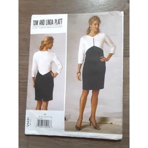 Vogue V1431 Tom and Linda Platt Dress Sewing Pattern elegant 8-16 uncut